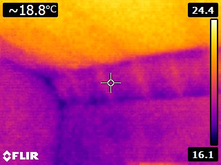 thermal camera, heat loss ceiling