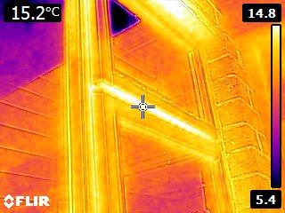 thermal camera, heat loss from a window
