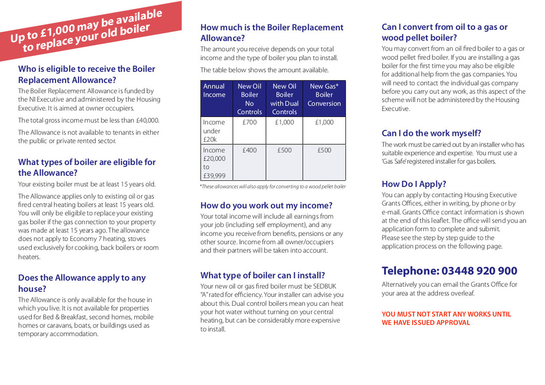 nihe boiler replacement grant page 2
